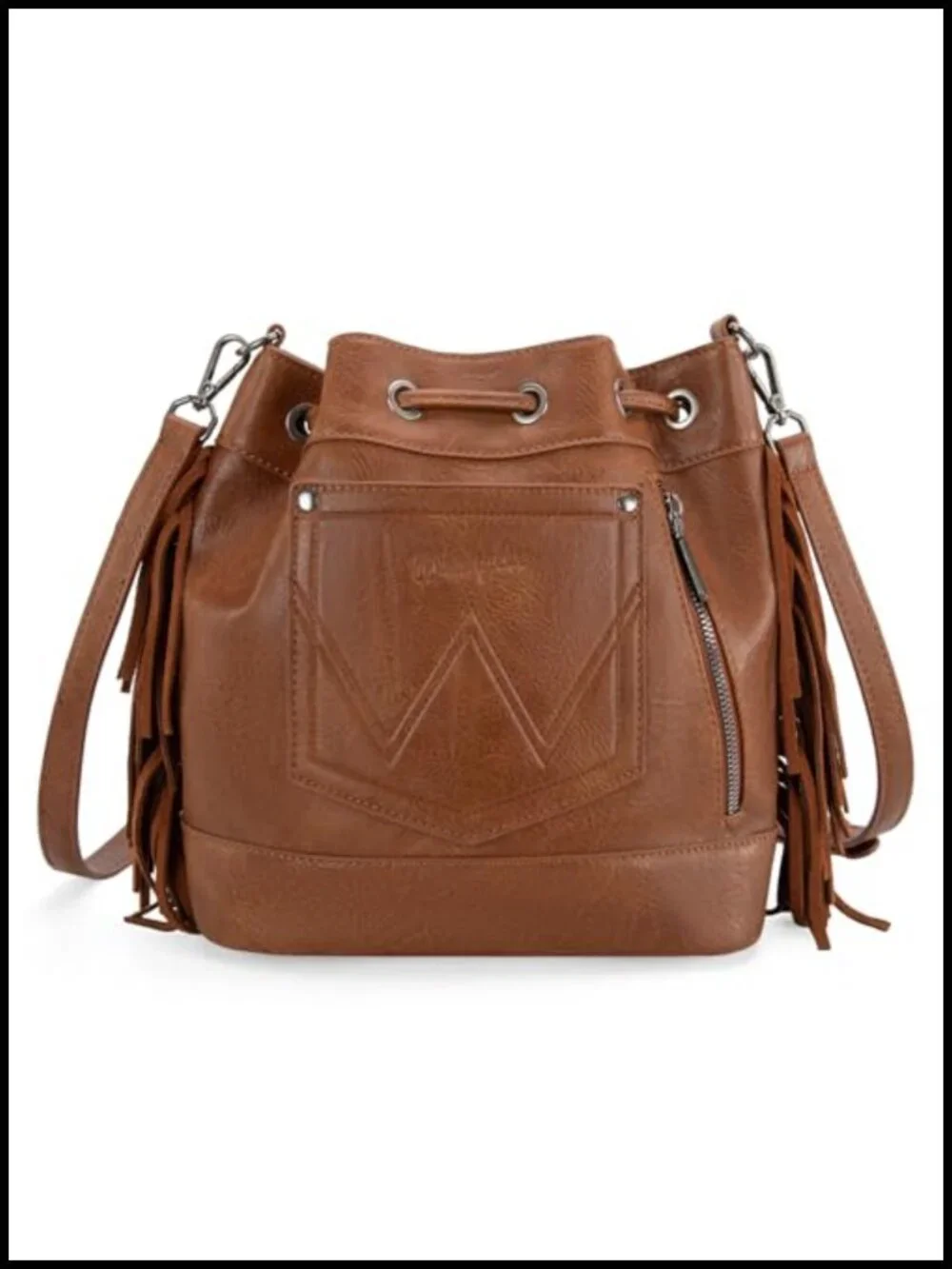 Vegan Leather Aztec Hobo Crossbody Bag with Tapestry